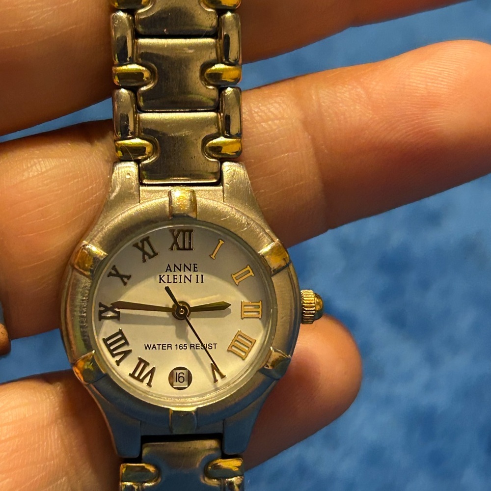 Anne Klein Gold and Silver Classic Wristwatch